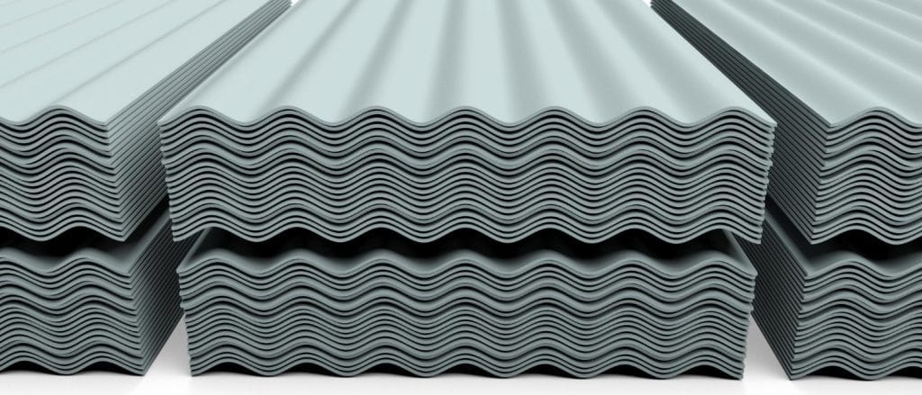 פח מכופף לגג